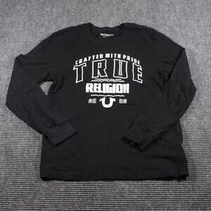 True Religion “Crafted With Pride” Long Sleeve Tee Black Men’s M
